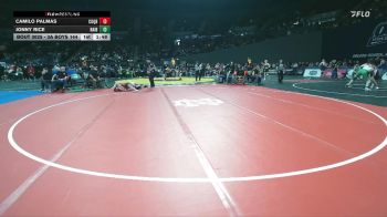 3A Boys 144 lbs Champ. Round 1 - Jonny Rice, Rainier Boys vs Camilo Palmas, Coquille Boys