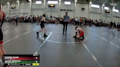 92 lbs Round 2 (10 Team) - Cooper Frank, ROUGHHOUSE vs Xavier Denholm, Neighborhood