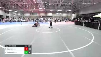 170 lbs Rr Rnd 1 - Ryan Donovan, MetroWest United - Black vs Jack Quisquard, Seahawks Gray