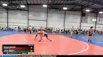130 lbs Round 4 (6 Team) - Elijah Brown, PA Blue vs Zack Aquila, Virginia Hammers