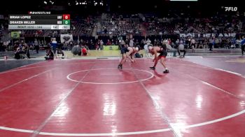 144 lbs Cons. Round 3 - Draken Miller, Meridian vs Brian Lopez, American Falls