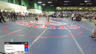 100 lbs Consi Of 4 - Alexandria Barskiy, NJ vs Alexandria Skidmore, OK