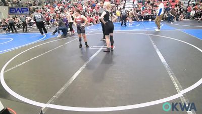 100 lbs Consolation - Arwen Frisby, Skiatook Youth Wrestling vs Aubrie Smittle, Wagoner Takedown Club