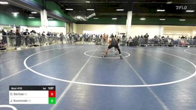 126 lbs Consi Of 128 #2 - De'Shawn Barbee, AK vs Joshua Kozminski, NC