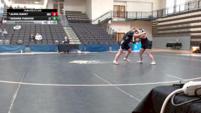 207 lbs Quarterfinal - Alivia Davey, Wisconsin - Oshkosh vs Desiree Fuentes, Lindenwood University