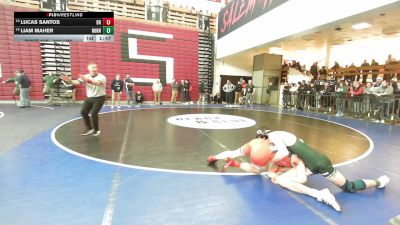 120 lbs Consi Of 8 #1 - Lucas Santos, Bridgewater-Raynham vs Liam Maher, Minnechaug