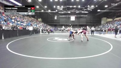 215 lbs Cons. Semi - Tyrus Young, Salina-Central vs K`lyn Curtis, Overland Park - St. Thomas Aquinas HS