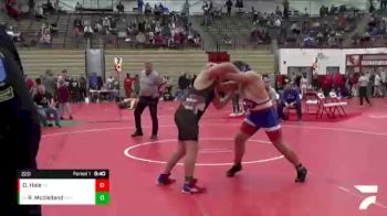 220 lbs Cons. Round 3 - Ryan Mcclelland, Portage vs Dylan Hale, Owen Valley