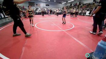 76 lbs Consi Of 4 - Rye Davis, Honey Badgers Wrestling Club vs Kaden Square, Broken Arrow Wrestling Club