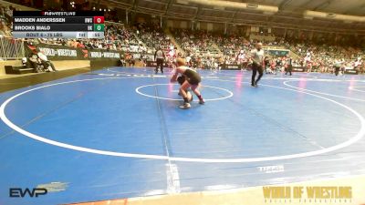 75 lbs Round Of 32 - Madden Anderssen, Bentonville Wrestling Club vs Brooks Bialo, Bad Karma