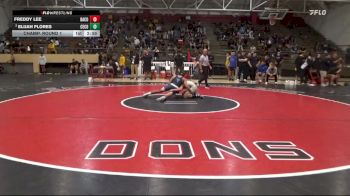 133 lbs Champ. Round 1 - Freddy Lee, Bakersfield College vs Elijah Flores, Cerritos College