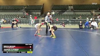 63 lbs Quarterfinal - Brock Becker, DC Elite Wrestling vs Maddox Clayberg, Sebolt Wrestling Academy