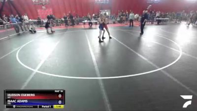 126 lbs Cons. Round 2 - Hudson Egeberg, ND vs Isaac Adams, MN