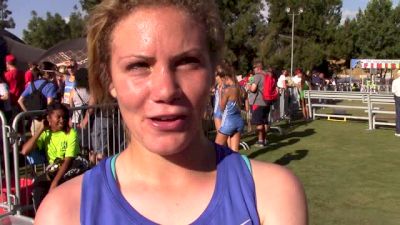 Marissa Williams after winning the Girl's Individual Sweepstakes