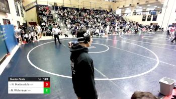 189 lbs Quarterfinal - Nevin Mattessich, Don Bosco Prep vs Nick Wehmeyer, Malvern Prep