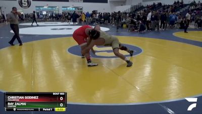 285 lbs Cons. Round 4 - Christian Godinez, Fullerton vs Ray Zalmai, Canyon