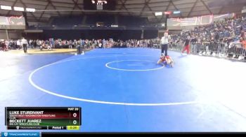 113 lbs Cons. Round 4 - Beckett Juarez, Big Cat Wrestling Club vs Luke Sturdivant, South West Washington Wrestling Club