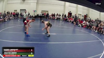 110 lbs Round 3 (6 Team) - Kaden Lindquist, Minnesota Gold vs Weston Green, Kansas Anacondas