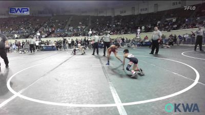 52 lbs Final - Rivers Tahdooahnippah, Elgin Wrestling vs Dakota Fourkiller, Tahlequah Wrestling Club