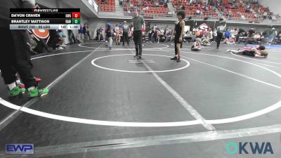 96 lbs Consolation - Da'Von Craven, Greenwood Wrestling Academy vs Brantley Mattison, Raw Wrestling Club