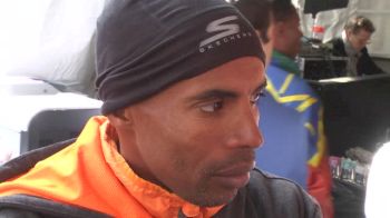 Meb after finishing 4th at NYC