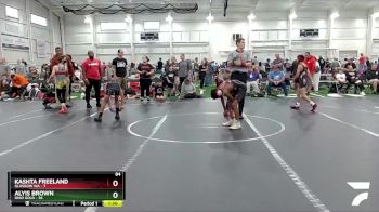 84 lbs Round 6 (8 Team) - Alyis Brown, Ohio Gold vs Kashta Freeland, Glasgow WA