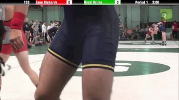 133lbs Finals Zane Richards (Illinois) vs. Rossi Bruno (Michigan)