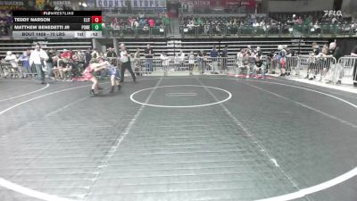 70 lbs Consi Of 8 #1 - Teddy Narson, Elite NJ vs Matthew Benedetti JR, Power Half Wrestling Academy