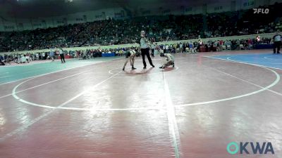 96 lbs Round Of 32 - Gabriel Slaton, Sapulpa vs Isaiah Henisa, Edmond Santa Fe