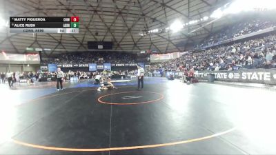Girls 4A 110 lbs Cons. Semi - Matty Figueroa, Chiawana (Girls) vs Alice Rush, Auburn (Girls)