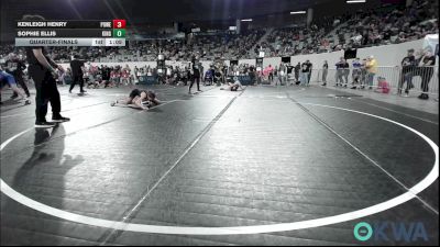 102 lbs Quarterfinal - Kenleigh Henry, Powerhouse vs Sophie Ellis, Kingfisher YellowJackets