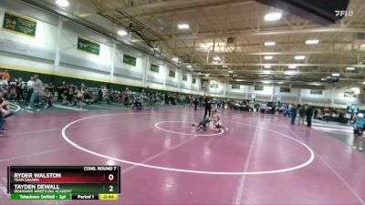 70 lbs Cons. Round 7 - Tayden DeWall, Ironhawk Wrestling Academy vs Ryder Walston, Team Champs