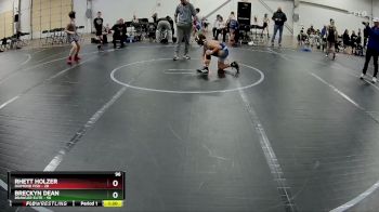 96 lbs Round 2 (4 Team) - Rhett Holzer, Diamond Fish vs Breckyn Dean, Brawler Elite