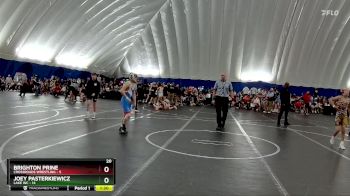 92 lbs Round 1 (8 Team) - Joey Pasterkiewicz, Lake WC vs Brighton Prine, Crossroads Wrestling
