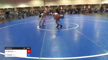 110 lbs Prelims - Nathan Barrett, Central Florida Wrestling Academy @LHP (Lake Highland Prep) vs Findley Smout, Wave Wrestling Club