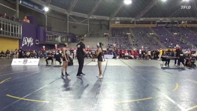 110 lbs Quarters & 1st Wb (16 Team) - Emily Mendez, William Jewell College vs Isabella Cross, Fort Hays State
