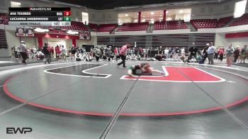 135 lbs Semifinal - Ava Toumbs, Marlow High School Girls vs Lucianna Underwood, Catoosa High School Girls