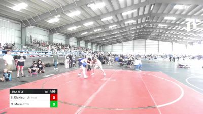 130 lbs Quarterfinal - Samuel Dickison Jr, Westside WC vs Noah Maria, Stout Wr Acd