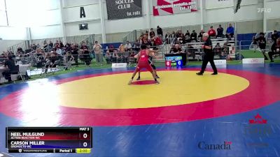 55kg Champ. Round 2 - Neel Mulgund, Action Reaction WC vs Carson Miller, Oromocto WC