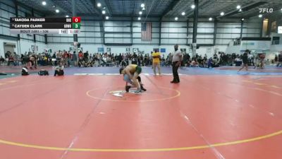 106 lbs Semifinal - Takoda Parker, Blacksburg High School vs Cayden Clark, Great Bridge Wrestling Club