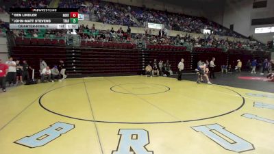 138 lbs Quarterfinal - Ben Lindler, North Augusta vs John-Matt Stevens, Travelers Rest