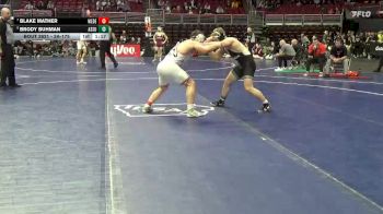 2A-175 lbs 7th Place Match - Blake Mather, West Delaware, Manchester vs Brody Buhman, Assumption, Davenport
