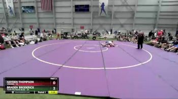 113 lbs Semis & 3rd Wb (16 Team) - Hayden Thompson, Virginia vs Braden Broderick, Team Michigan Blue