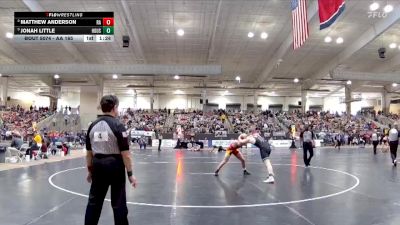 AA 165 lbs Champ. Round 1 - Jonah Little, Houston High School vs Matthew Anderson, Ravenwood High School