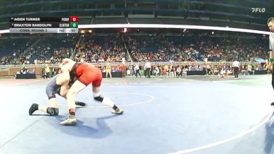 D4-157 lbs Cons. Round 3 - Aiden Turner, Perry vs Braxton Randolph, Clinton