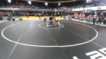 6A 120 lbs Champ. Round 1 - Jiovani Hernandez, Katy Paetow vs D`Angelo Zuniga, El Paso Pebble Hills