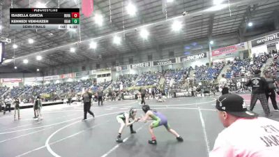 64 lbs Semifinal - Isabella Garcia, Duran Elite vs Kennedi VenHuizen, Bear Cave