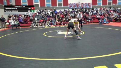 130 lbs Champ. Round 2 - Lexi Popham, Starmont vs Olivia Coates, Midland