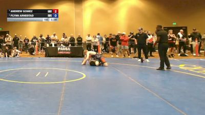 132 lbs Cons. Quarters - Andrew Gomez, Grit Mat Club vs Flynn Arnestad, River Wrestling Club