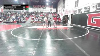215 lbs Semifinal - Conrad Jerke, Buhl vs Jackson Rippee, Gooding